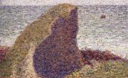 Georges Seurat Study for Le Bec du Hoc,Grandcampe Sweden oil painting artist